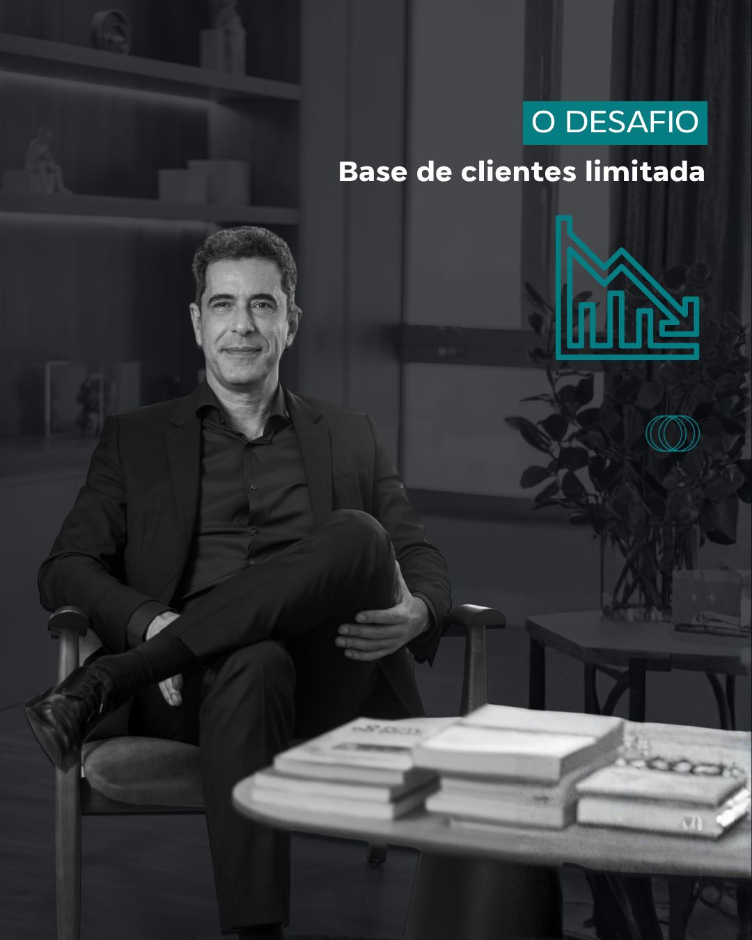 Card publicado por Luiz Pacheco sobre crescimento e margem